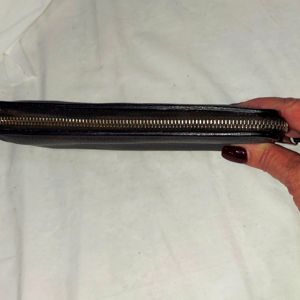 LOEWE Anagram Black Leather Long Zip Around Wallet - Picture 5 of 7